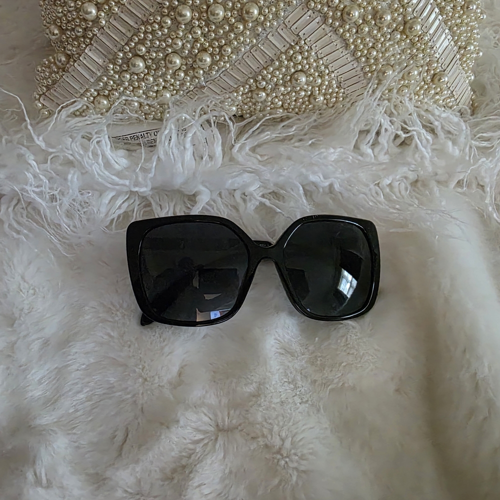 Original Tiffany & Co Black Geometric Sunglasses
